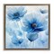 Stupell Industries Mystical Blue Poppies Floater Framed Canvas Wall Art Design by Irena Orlov